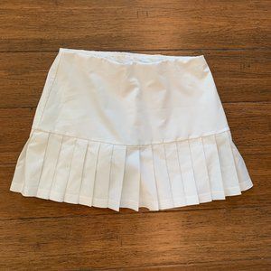 Tory Burch Sport Pleated Tennis Skirt Pickleball XS Extra Small White